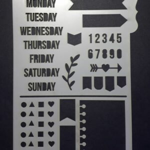 Stencil journal - days